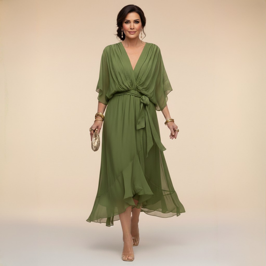 Sarah | Robe Chiffon V-Cou Sandra