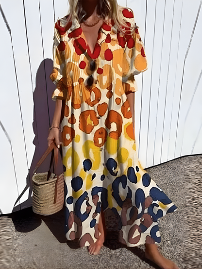 Susan™ | Artistic Pattern Casual Maxi Dress