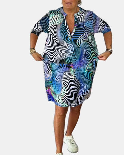Jessica™ | カラフルVネックドレス