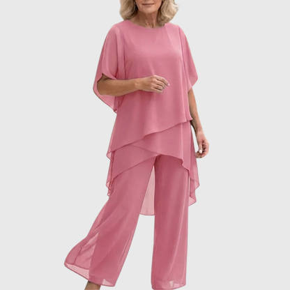 Linda | Draped palazzo set