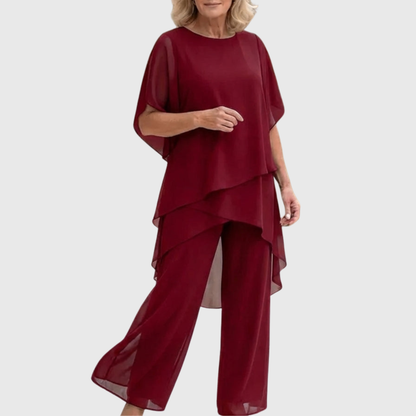 Linda | Draped palazzo set