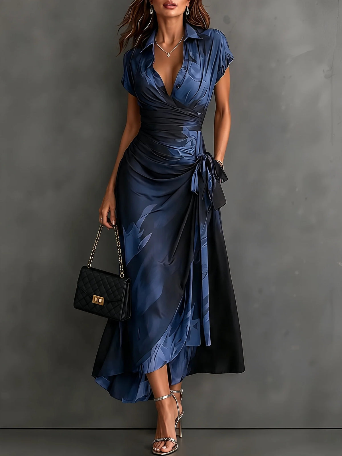 Camille | Elegant Wrap Midi Dress