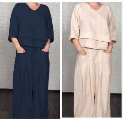 Noa | Loose Minimalist Two-Piece Set