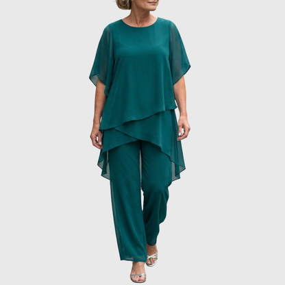 Linda | Draped palazzo set