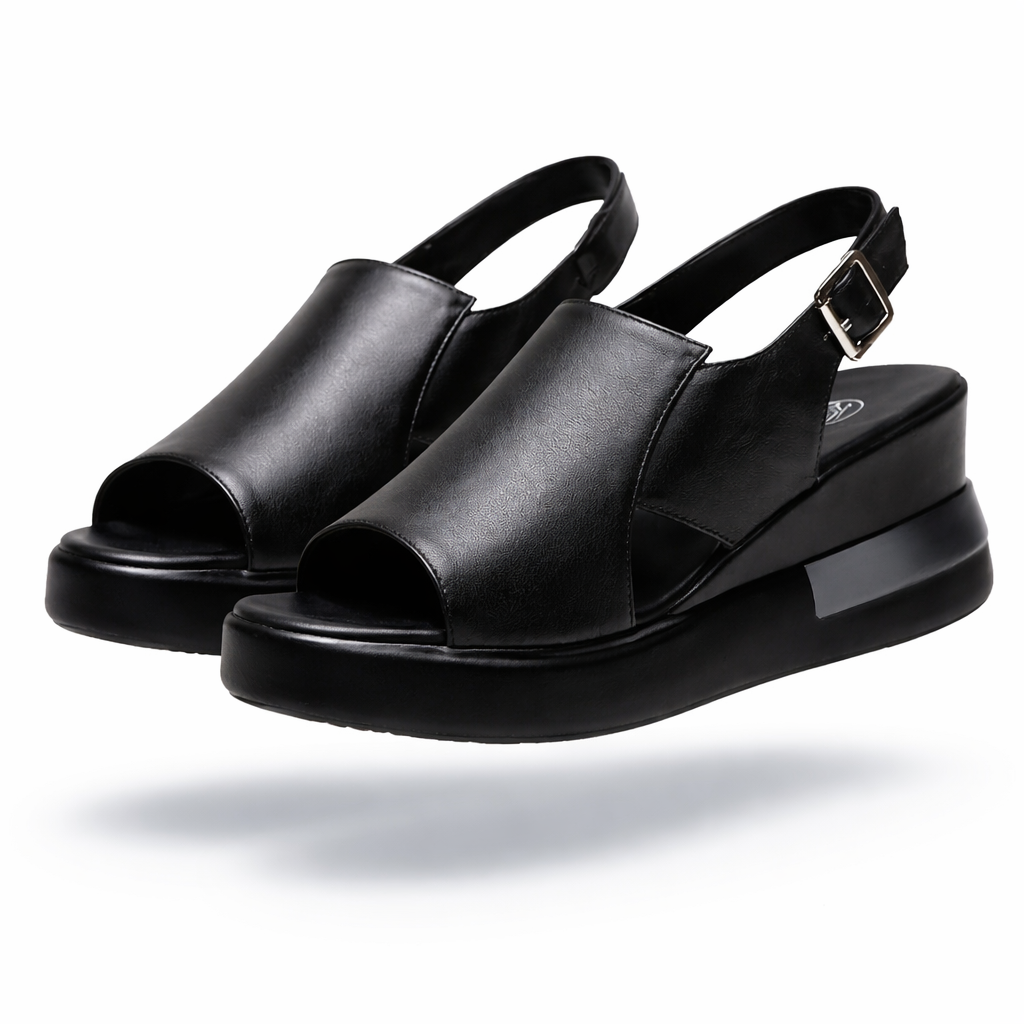 Deloria™ | オルソペディックバックストラップウェッジサンダル