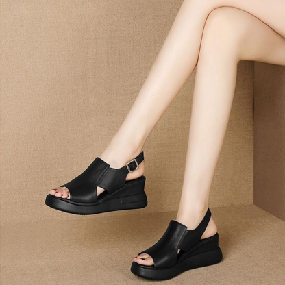 Deloria™ | オルソペディックバックストラップウェッジサンダル