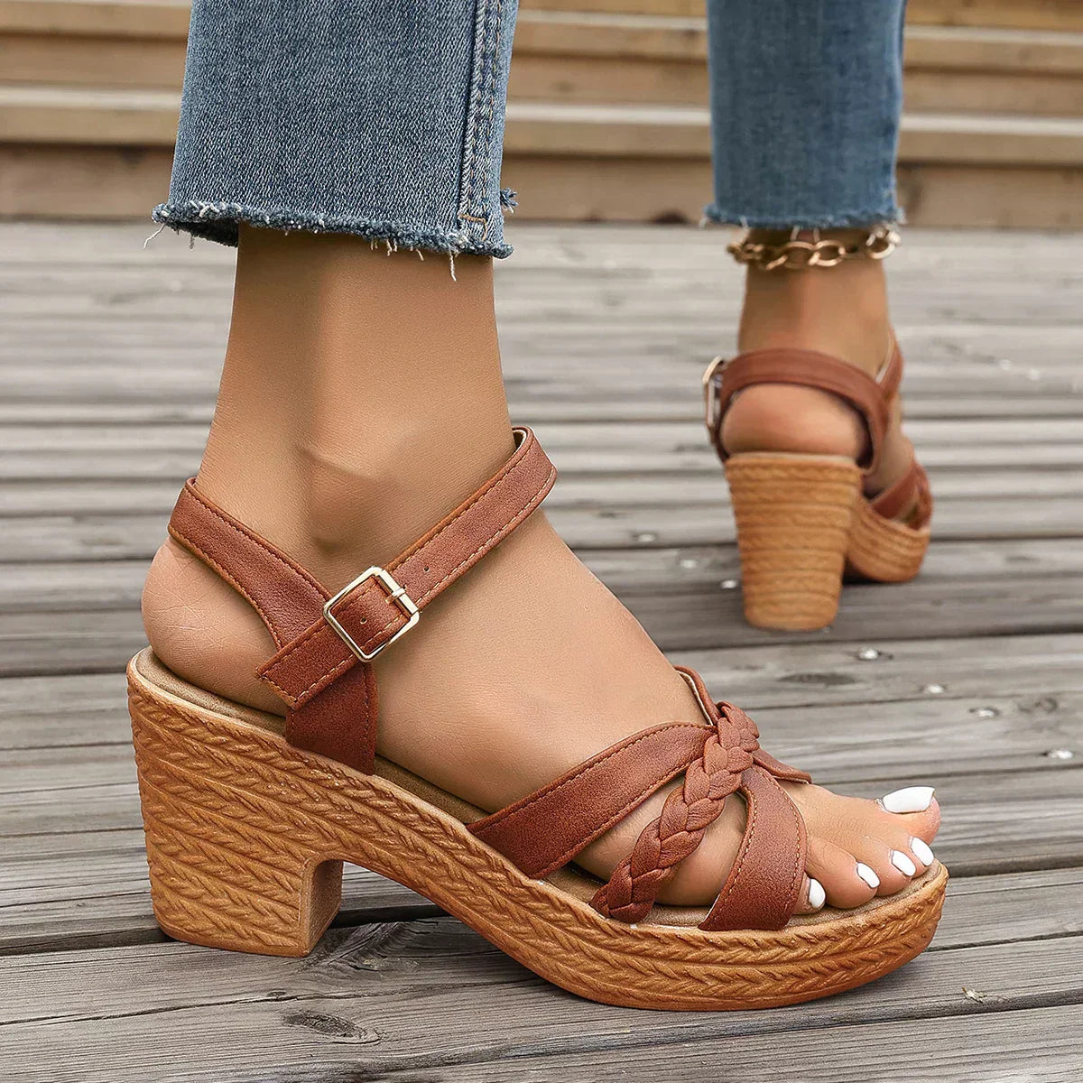 Gianna™ ミッドヒール クラシックサンダル