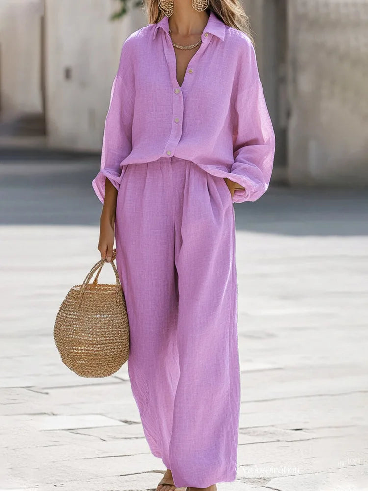 Giuseppe | Elegant Summer Cotton and Linen Outfit for Women