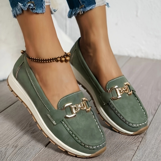 Eloise - Mocassins à Boucle Verte