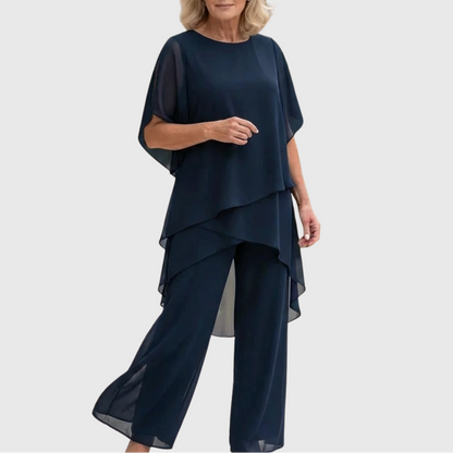 Linda | Draped palazzo set