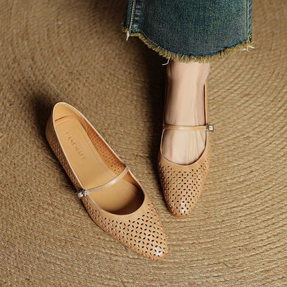 Ayrelle™ 透かし模様 メリージェーン