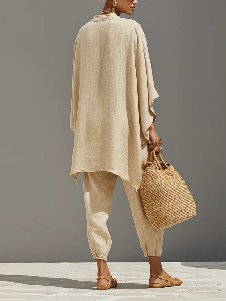 Kiera Haut à Ourlet Asymétrique et Pantalon Jogger