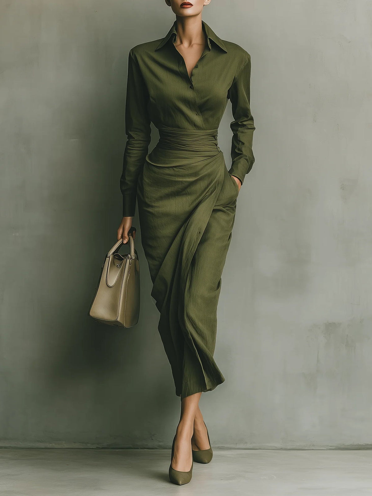 Eliara | Sculpted Midi Dress