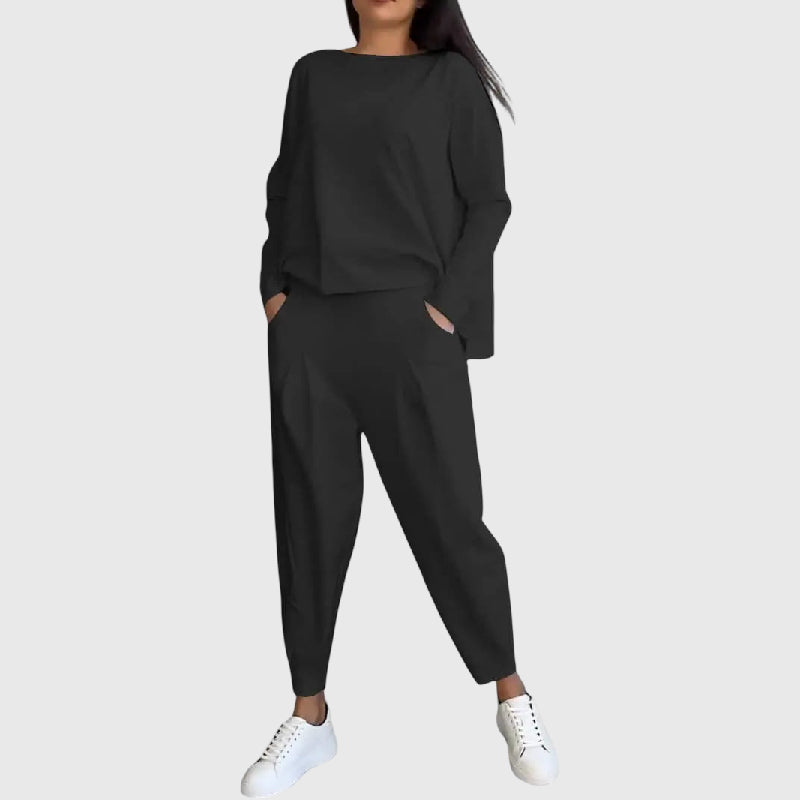 Thea | Two-piece set with round neck