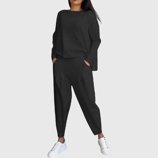 Thea | Two-piece set with round neck