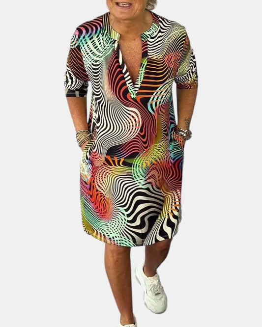 Jessica™ | Robe V en Couleurs
