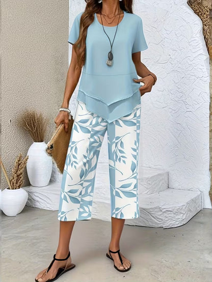 Isla™ | 楽々ボタニカルツーピースセット